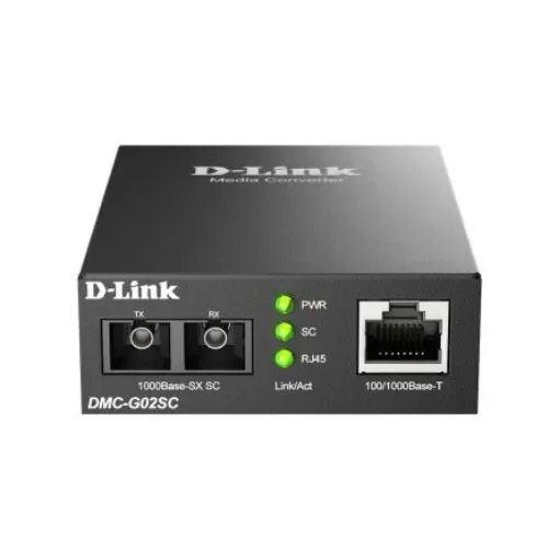 D-Link RJ45 Ethernet Media Converter, Multi Mode, Multi Mode 550m - DMC-G02SC/E product image