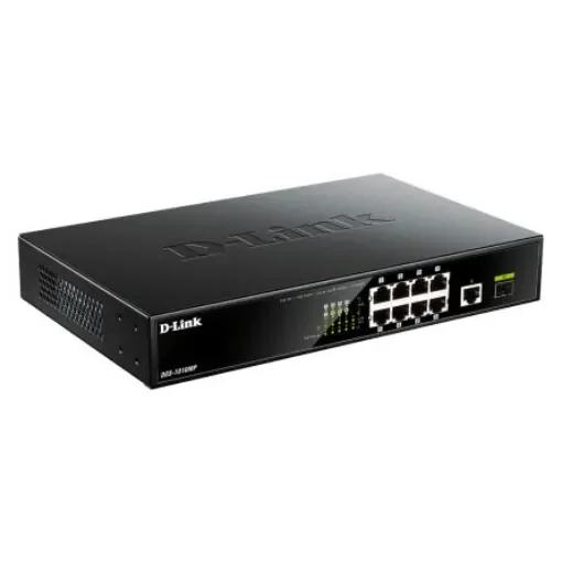 D-Link DGS-1010MP, Unmanaged 10 Port Network Switch With PoE RJ-45 product image