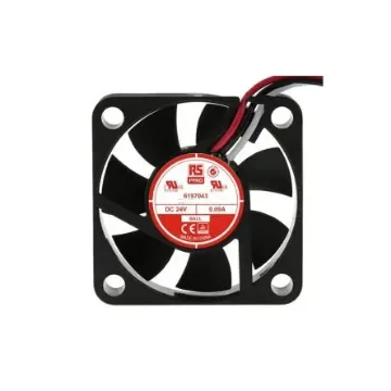 RS PRO Axial Fan, 24 V dc, DC Operation, 11.9m³/h, 2.16W, 60mA Max, 40 x 40 x 10mm - 6197043 product image