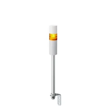 Patlite LR5 Series Amber Buzzer Signal Tower, 1 Lights, 24 V dc, Pole Mount - LR5-102LEBW-Y product image