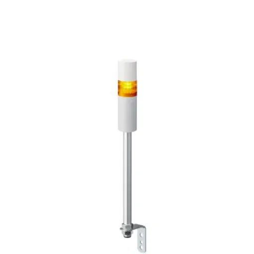 Patlite LR5 Series Amber Buzzer Signal Tower, 1 Lights, 24 V dc, Pole Mount - LR5-102LEBW-Y product image