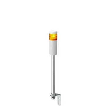 Patlite LR5 Series Amber Signal Tower, 1 Lights, 24 V dc, Pole Mount - LR5-102LENW-Y product image