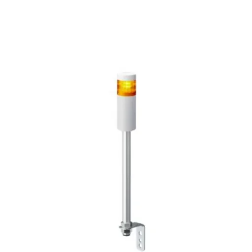 Patlite LR5 Series Amber Signal Tower, 1 Lights, 24 V dc, Pole Mount - LR5-102LENW-Y product image
