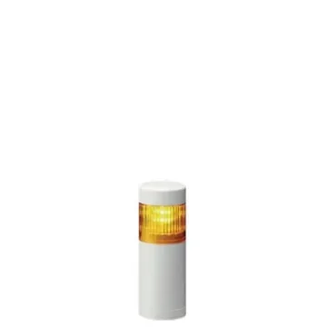 Patlite LR5 Series Amber Signal Tower, 1 Lights, 24 V dc, Direct Mount - LR5-102WENW-Y product image