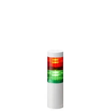 Patlite LR5 Series Green, Red Signal Tower, 2 Lights, 24 V dc, Direct Mount - LR5-202WENW-RG product image