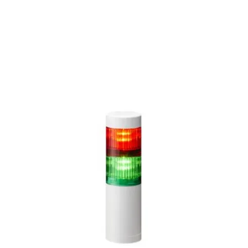 Patlite LR5 Series Green, Red Signal Tower, 2 Lights, 24 V dc, Direct Mount - LR5-202WENW-RG product image