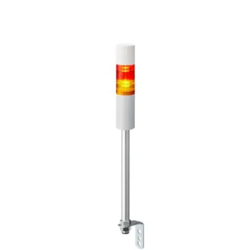 Patlite LR5 Series Amber, Red Buzzer Signal Tower, 2 Lights, 24 V dc, Pole Mount - LR5-202LEBW-RY product image