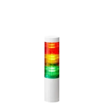 Patlite LR5 Series Amber, Green, Red Signal Tower, 3 Lights, 24 V dc, Direct Mount - LR5-302WENW-RYG product image