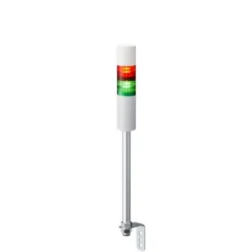 Patlite LR5 Series Green, Red Buzzer Signal Tower, 2 Lights, 24 V dc, Pole Mount - LR5-202LEBW-RG product image