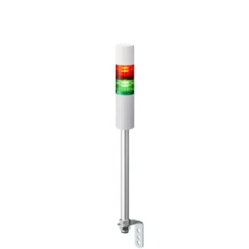 Patlite LR5 Series Green, Red Buzzer Signal Tower, 2 Lights, 24 V dc, Pole Mount - LR5-202LEBW-RG product image