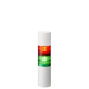 Patlite LR5 Series Green, Red Buzzer Signal Tower, 2 Lights, 24 V dc, Direct Mount - LR5-202WEBW-RG product image