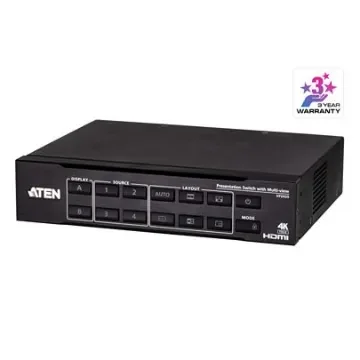 Aten 6 Port 4 Input 2 Output HDMI Switch 4096 x 2160 / 3840 x 2160 - VP2420 product image