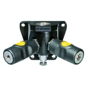 PREVOST Composite Body Female Wall Bracket With Safety Quick Connect Couplings, G 1/2 Female Female Thread - ASI 068103WK product image