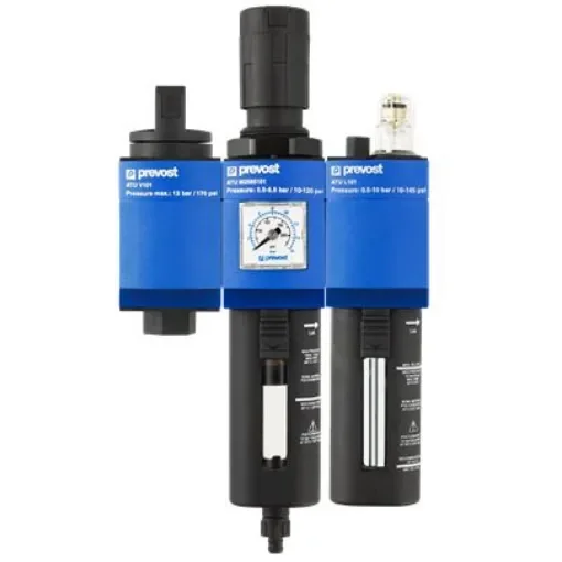 PREVOST G 1/8 Female Filter Regulator Lubricator, Manual Drain, 25µm Filtration Size - ATU VB2585100 product image