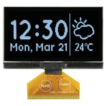 Midas 2.42in White Passive matrix OLED Display 128 x 64pixels COT Multi Interface - MCOT128064E1V-WM product image