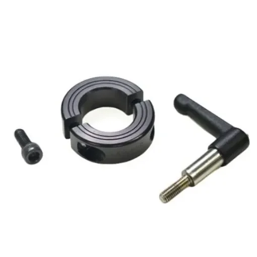 Ruland Shaft Collar, Two Piece, Quick Clamp, Bore 12mm, OD 28mm, W 13mm, 1215 Lead-Free Carbon Steel - LV-MSP-12-F product image