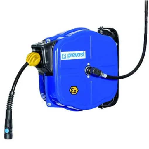 PREVOST 12m Air Hose Reel, 10mm Inner Diameter, 14mm Outer Diameter, 800L/min Flow Rate - DPFEXB 1012IS product image