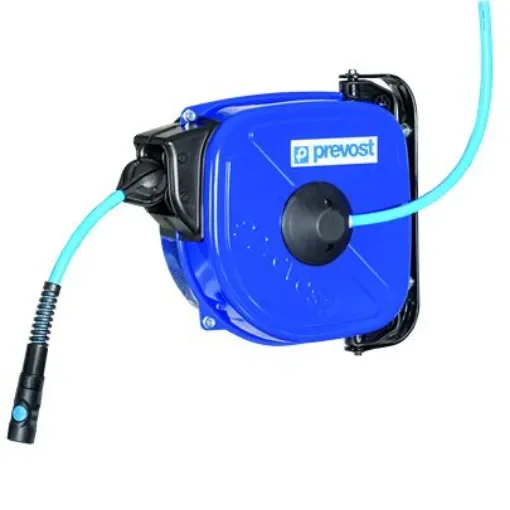 PREVOST 12m Air Hose Reel, 8mm Inner Diameter, 12mm Outer Diameter, 500L/min Flow Rate - DRF 0812BS product image