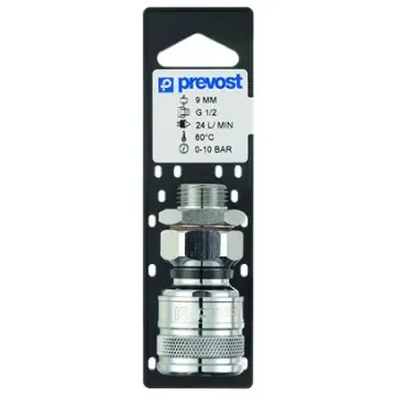 PREVOST Male Pneumatic Quick Connect Coupling, G 1/2 Male Male Thread - ELS 091153P product image