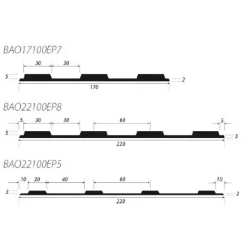 IDS Black Edge Protector Strip Natural Rubber Strip 100cm x 220mm x 8mm - BAO22100NADHESIVE8 product image