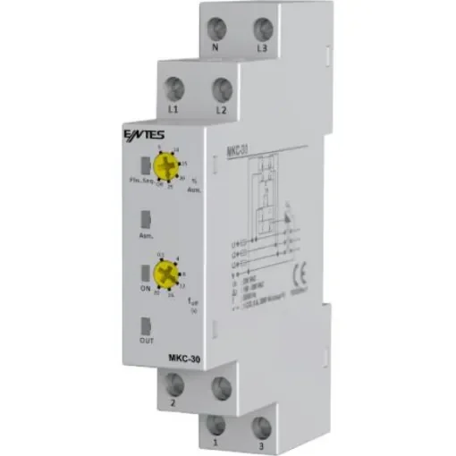 ENTES Phase Monitoring Relay, 3 Phase, SPDT, DIN Rail - MKC-30 product image