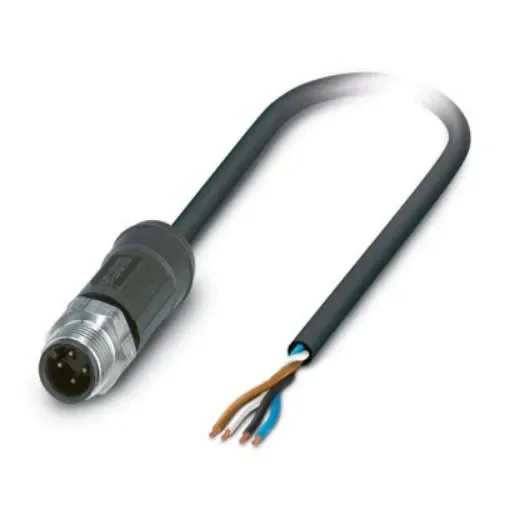 Phoenix Contact Straight Male 4 way M12 to Sensor Actuator Cable, 5m - 1564719 product image