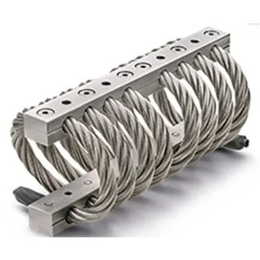 RS PRO Rectangular M6mm Anti Vibration Mount, Wire Rope Isolator with 300daN Compression Load - 480029 product image