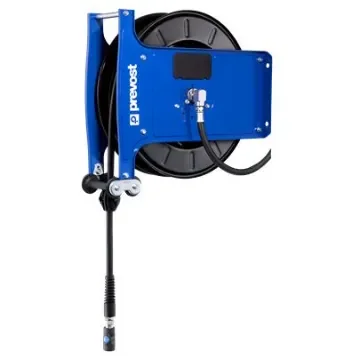 PREVOST Wall Mounted 25m Air Hose Reel, 10mm Inner Diameter, 17mm Outer Diameter, 500L/min Flow Rate - DGO 1025ES product image