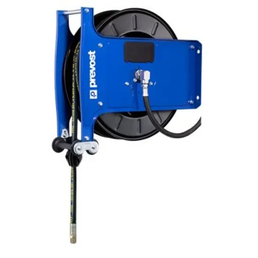PREVOST Wall Mounted 15m Air Hose Reel, 13mm Inner Diameter, 19mm Outer Diameter - DGO 1315OIL product image