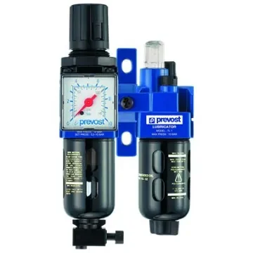 PREVOST G 1/4 FRL Assembly, Automatic Drain, 25µm Filtration Size Integrated Pressure Gauge - KTB SM1 product image