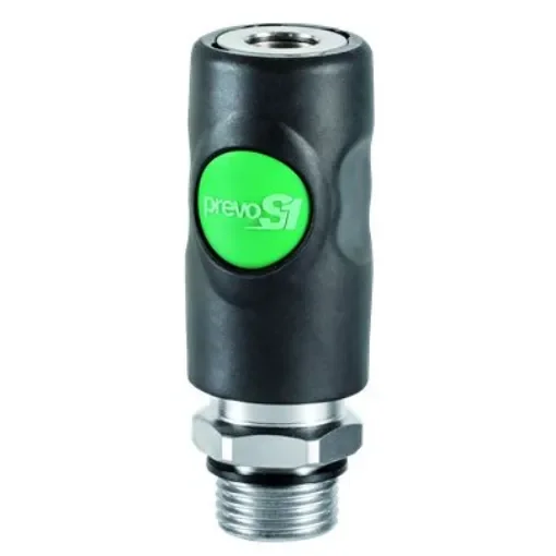 PREVOST Stainless Steel Male Pneumatic Quick Connect Coupling, G 1/2 Male Threaded - ESI 071153HE product image