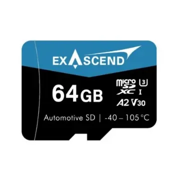 Exascend 64 GB MicroSD Micro SD Card, Class 10 - EX64GUSDV30-TDE product image