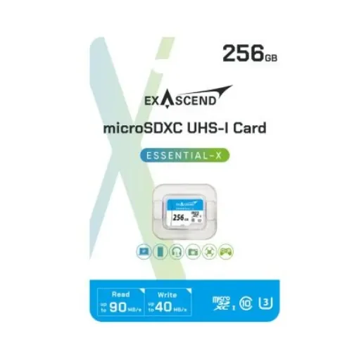Exascend 256 GB MicroSD Micro SD Card, Class 10 - ES256GTFU3MP product image