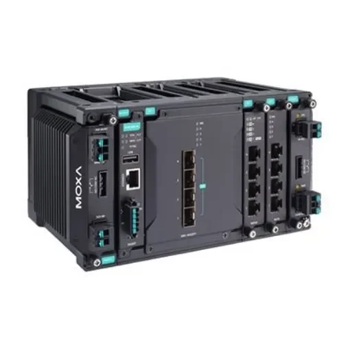 MOXA MDS-G4012-4XGS-T, Managed 12 Port Ethernet Switch With PoE RJ-45 product image