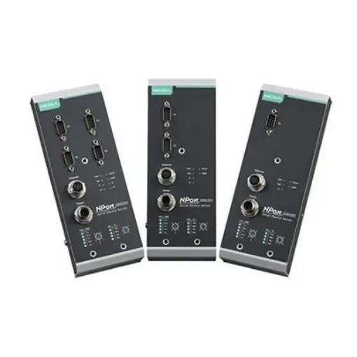 MOXA Device server, 1 Ethernet Port, 2 Serial Port, Serial Interface, 921.6kbit/s Baud Rate - NPort 5250AI-M12-CT product image