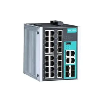 MOXA EDS-528E-4GTXSFP-LV-T, Managed 28 Port Ethernet Switch RJ-45 product image