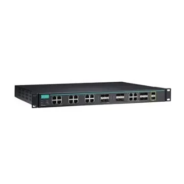 MOXA ICS-G7826A-2XG-HV-HV-T, Managed 26 Port Ethernet Switch USB product image