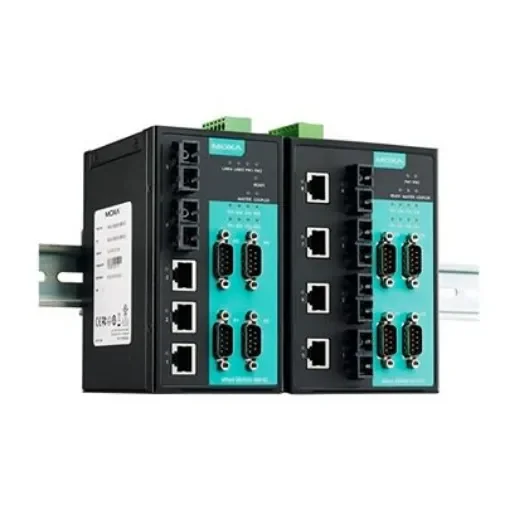 MOXA Device server, 5 Ethernet Port, 4 Serial Port, Serial Interface, 921.6kbit/s Baud Rate - NPort S8455I-MM-SC product image