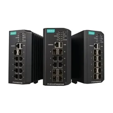 MOXA PT-G510-8GSFP-PHR-HV, Managed 10 Port Ethernet Switch USB product image