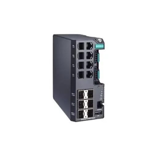 MOXA EDS-4014-4GS-2QGS-LV, Managed 14 Port Ethernet Switch RJ-45 product image