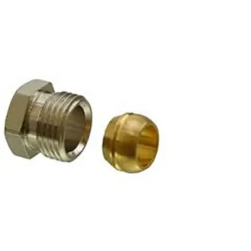 Siemens Copper Compression Fitting, Straight Compression Compression Fitting Compression 0.5in Compression 0.5in 15mm - AVN15-15 / BPZ:AVN15-15 product image
