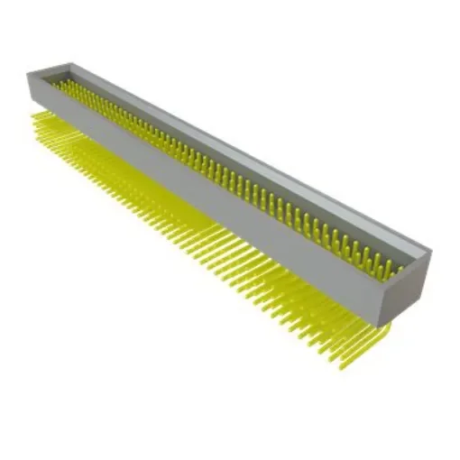 Samtec TMMS Series Right Angle Through Hole PCB Header, 50 Contact(s), 2mm Pitch, 1 Row(s), Shrouded - TMMS-150-01-S-Q-RA-FS product image