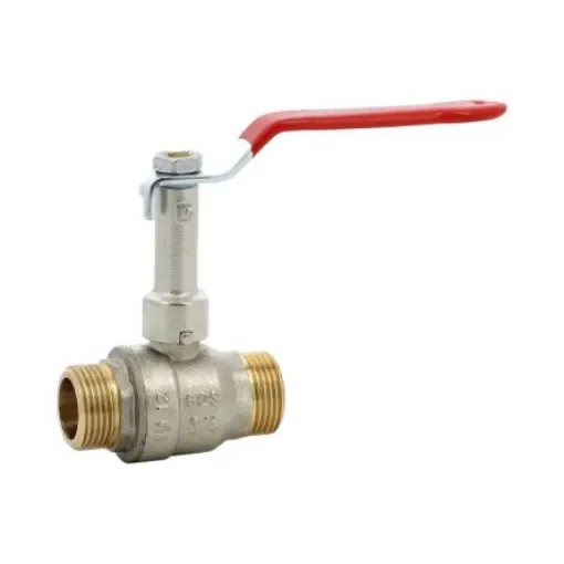 Sferaco Nickel Plated Brass Ball Valve, Ball Valve, Threaded, BSP 1in, 30bar Operating Pressure - 609006 product image