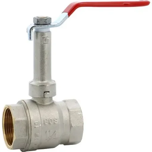 Sferaco Nickel Plated Brass Ball Valve, Ball Valve, Threaded, BSP 1in, 30bar Operating Pressure - 615006 product image