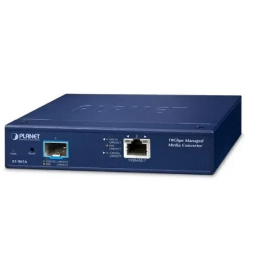Planet RJ45 Ethernet Media Converter, Copper, 40000Mbit/s, Half/Full Duplex 100km - XT-905A product image