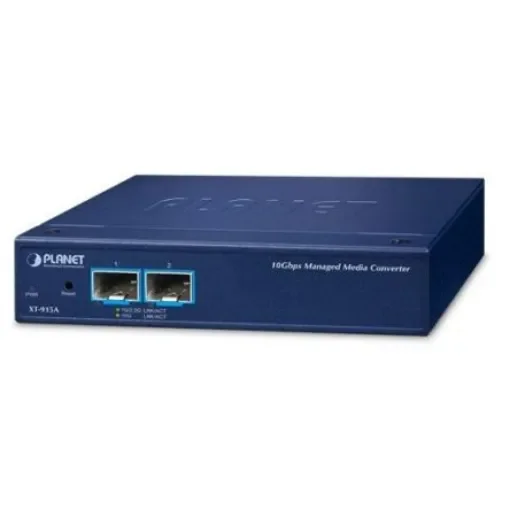 Planet RJ45 Ethernet Media Converter, Copper, 40000Mbit/s, Half/Full Duplex 100km - XT-915A product image