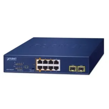 Planet GSD-1022UP, Unmanaged 8 Port Network Switch With PoE RJ-45 product image