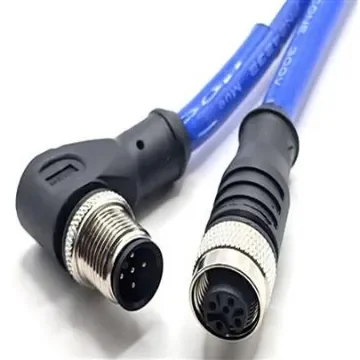 Mueller Electric Right Angle Male 5 way M12 to Straight Female 5 way M12 Actuator/Sensor Cable, 5m - C5BC82M005 product image