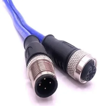 Mueller Electric Straight Male 4 way M12 to Straight Female 4 way M12 Actuator/Sensor Cable, 5m - C4AC81M005 product image