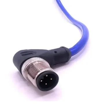 Mueller Electric Right Angle Male 4 way M12 to Free Ends Actuator/Sensor Cable, 5m - C4B81M005 product image